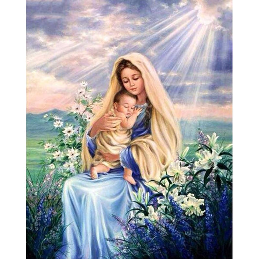 La Vierge Marie avec un Enfant dans ses Bras