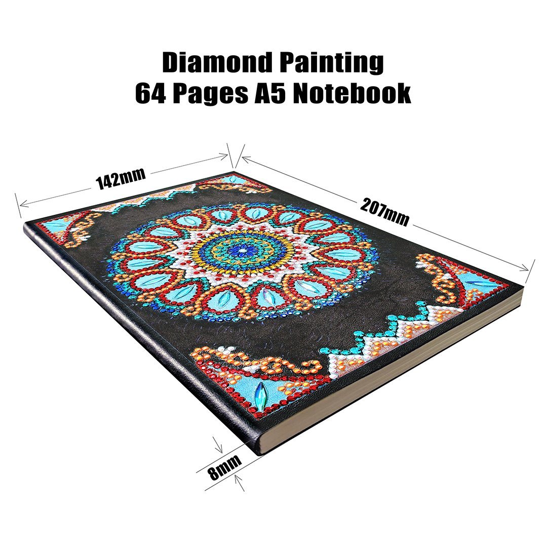 Notebook "Mandala Oeil" en Broderie Diamant - Artiste du Diamant - Diamond Painting