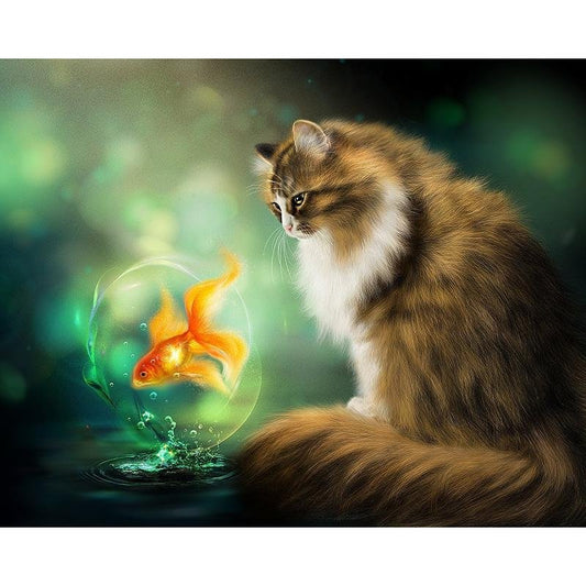 Chat & Poisson Rouge