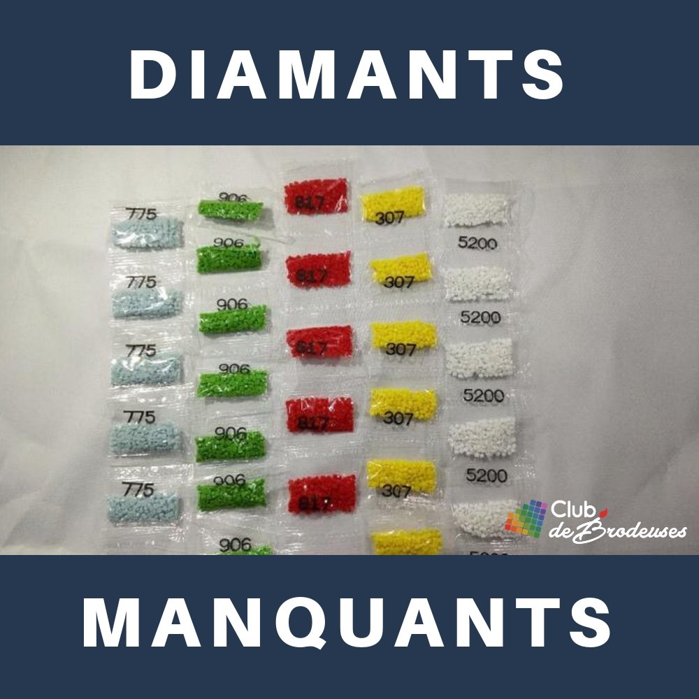 Diamants Manquants - Artiste du Diamant - Diamond Painting