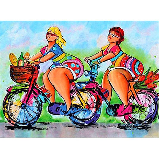 Femmes Rondes à Vélo