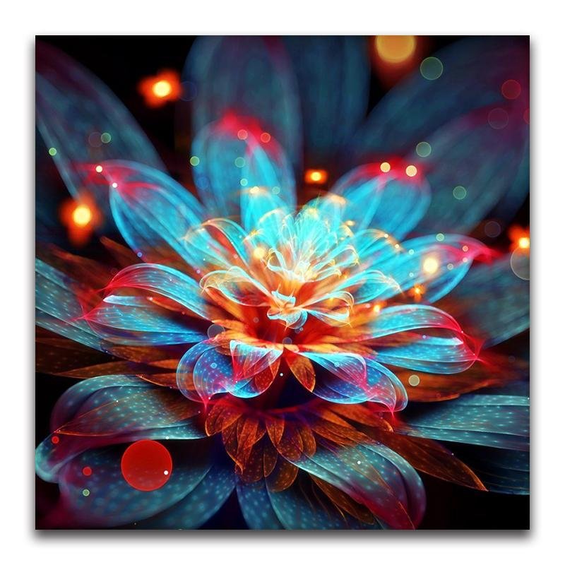 Fleur & Luminescence - Kit Broderie Diamant - Artiste du Diamant - Diamond Painting