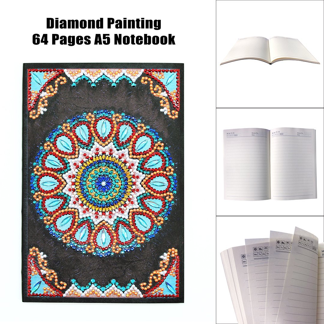 Notebook "Mandala Oeil" en Broderie Diamant - Artiste du Diamant - Diamond Painting