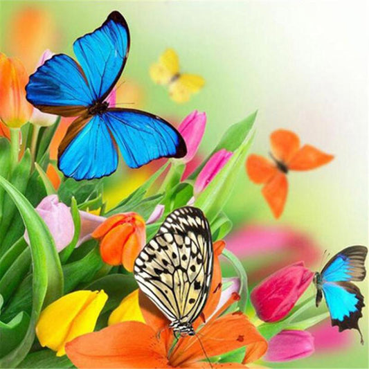 Papillons & Fleurs Printanières